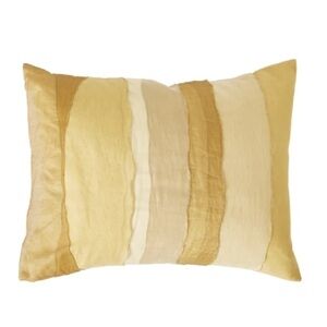 Donna Karan Home Gilded Sheer Layered Decorative Pillow Sham NWT